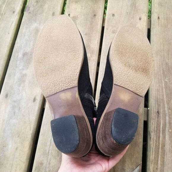 Steve Madden Black Suede Leather Windey Boots 9.5 - Picture 7 of 11